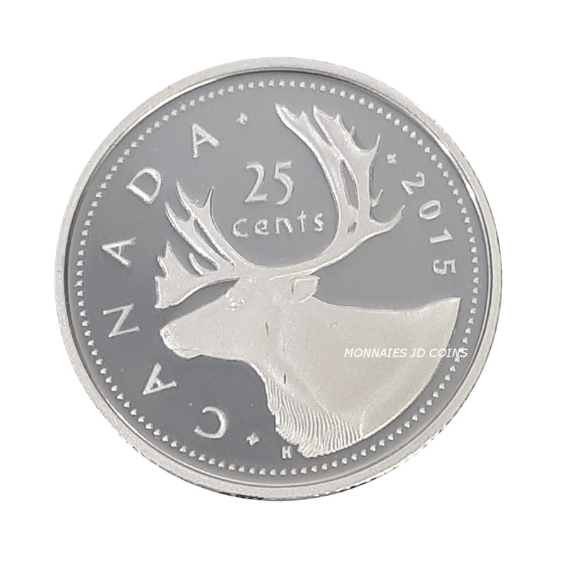 2015 Canada 25 Cents Pure Silver Proof Coin