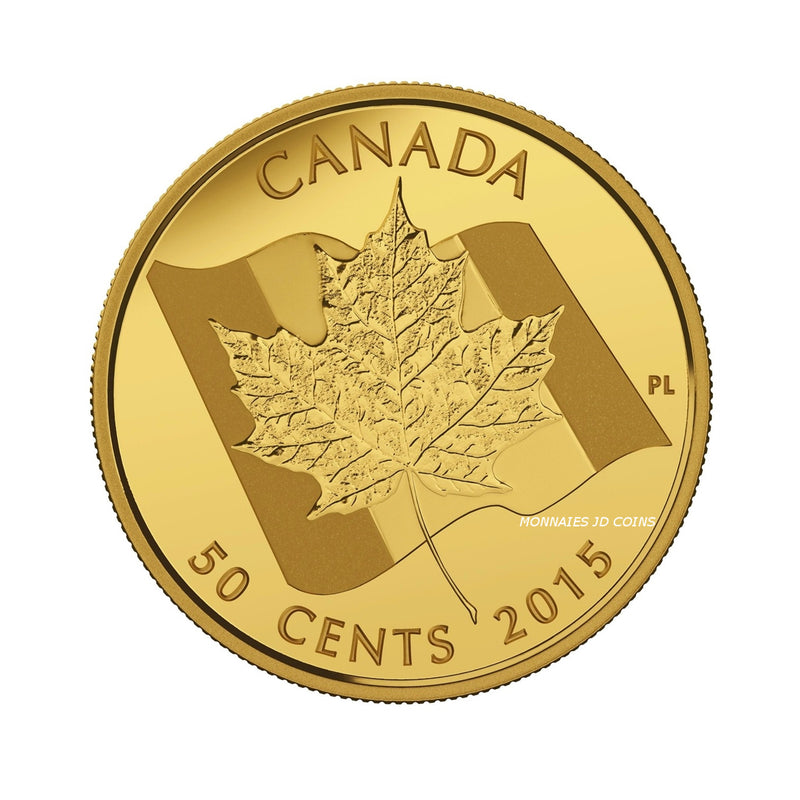 2015 Canada 50 Cent Maple Leaf 1/25oz. 9999 Pure Gold (No Tax)