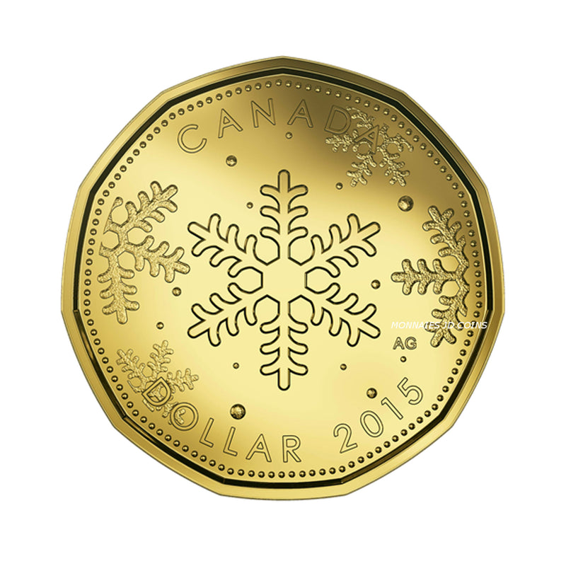 2015 Canada Christmas Loon Snowflake Brillant Uncirculated