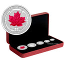 2015 Canada Silver Sugar Maple Leaf Fine Silver 99.99% Fractional Set