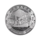 2015 Canada $10 Canoe Across Magnificent Mountains Fine Silver (No Tax)