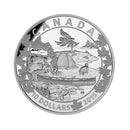 2015 Canada $10 Canoe Across Serene Scene Fine Silver (No Tax)