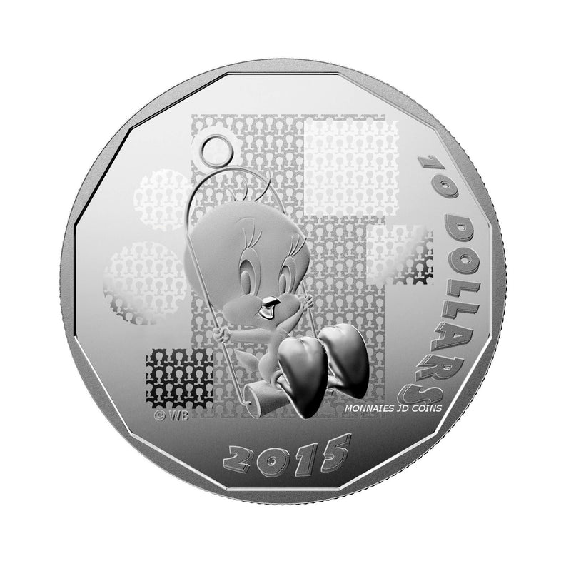 2015 Canada $10 Looney Tunes Tweety Bird ''I Tawt I Taw a Putty Tat!'' Fine Silver (No Tax)