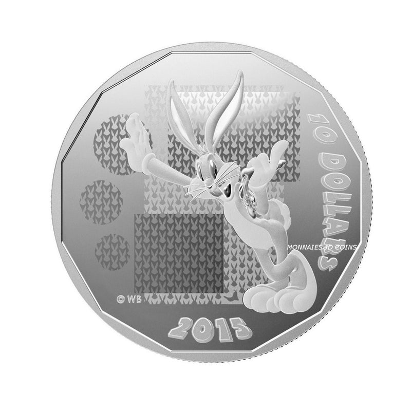 2015 Canada $10 Looney Tunes ''What's Up Doc'' Fine Silver (No Tax)