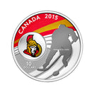2015 Canada $10 Canadian NHL Ottawa Senators Fine Silver (No Tax)