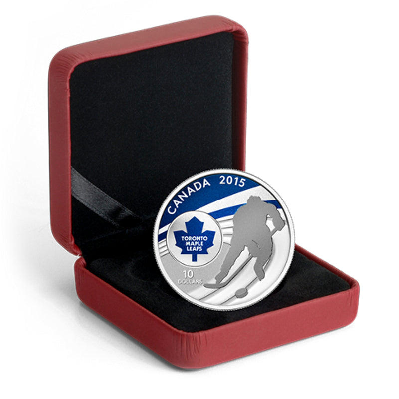 2015 Canada $10 Canadian NHL Toronto Maple Leafs Fine Silver (No Tax)