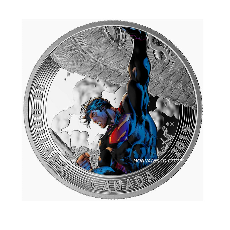 2015 Canada $20 Iconic Superman Unchained Special Purple Rainbow (No Tax)