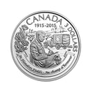 2015 $3 Canada 100th Anniversary Of In Flanders Fields Fine Silver (No Tax)