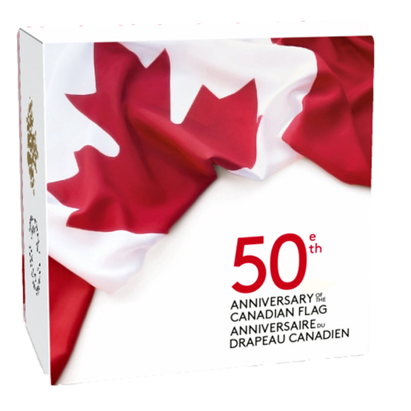 2015 $3 Canada 50th Anniversary of the Canadian Flag Fine Silver (No Tax)