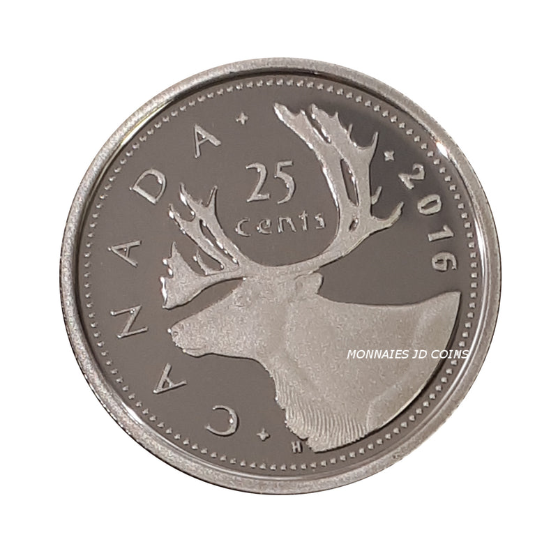 2016 Canada 25 Cents (Non Silver) Proof Coin