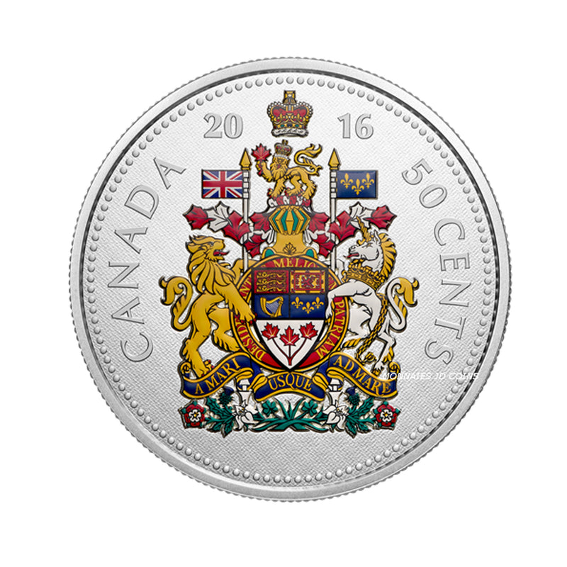 2016 Canada Big Coin 50 Cents Series 5oz Fine Silver Coin