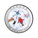 2016 Canada 50 Cents Snow Angels Lenticular Coin