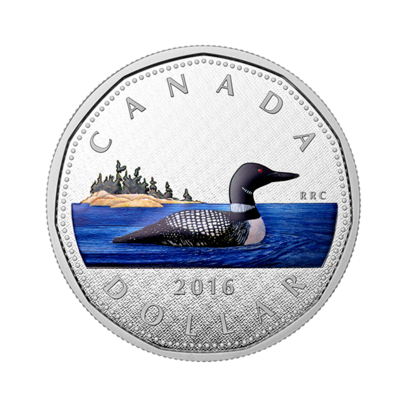 2016 Canada 5 oz. Pure Silver Painted Coin - Big Coin Series  $1 Dollar Coin