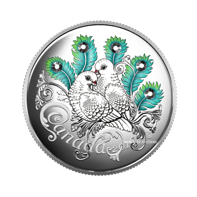 2016 Canada $10 Celebration of Love Fine Silver Coin (No Tax)