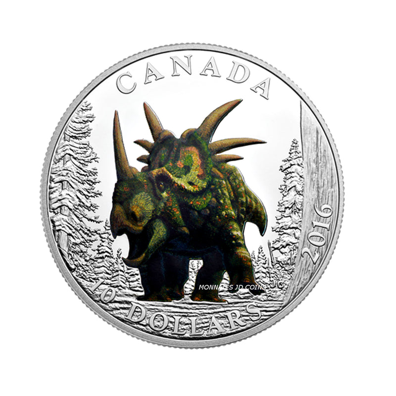 2016 Canada $10 Day of the Dinosaurs The Spiked Lizard Fine Silver (No Tax)