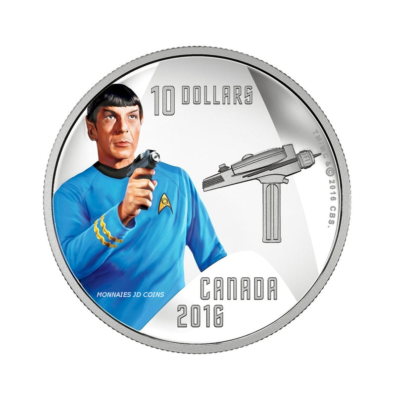 2016 Canada $10 Star Trek Spock Fine Silver (No Tax)