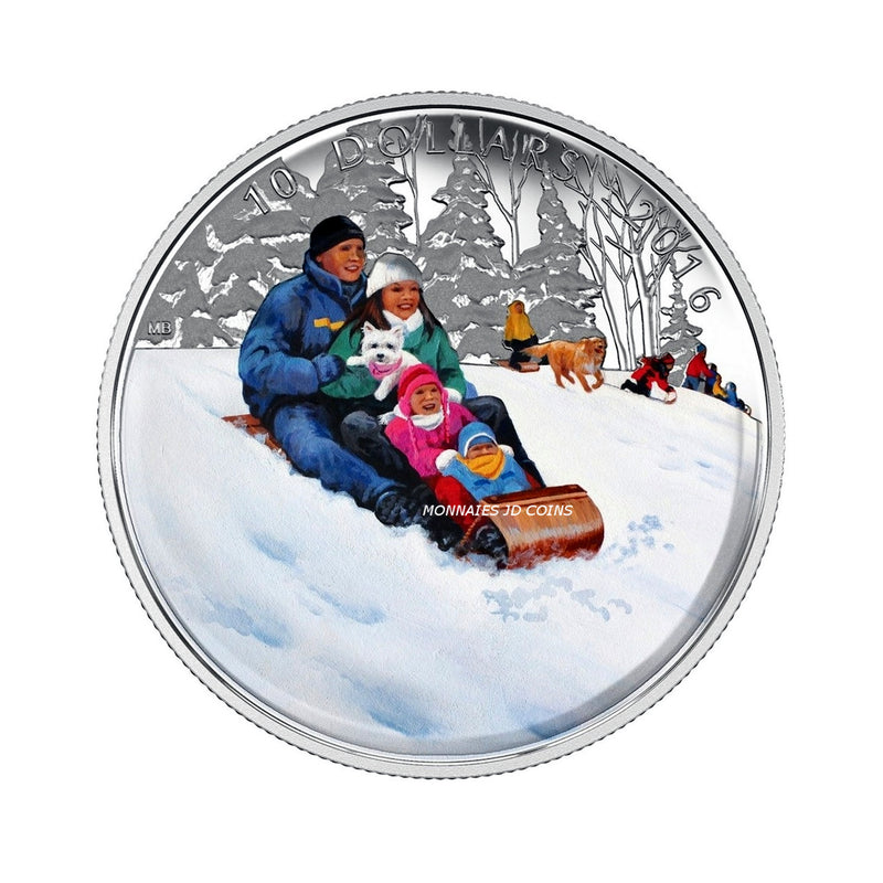 2016 Canada $10 Winter Fun Fine Silver (No Tax)