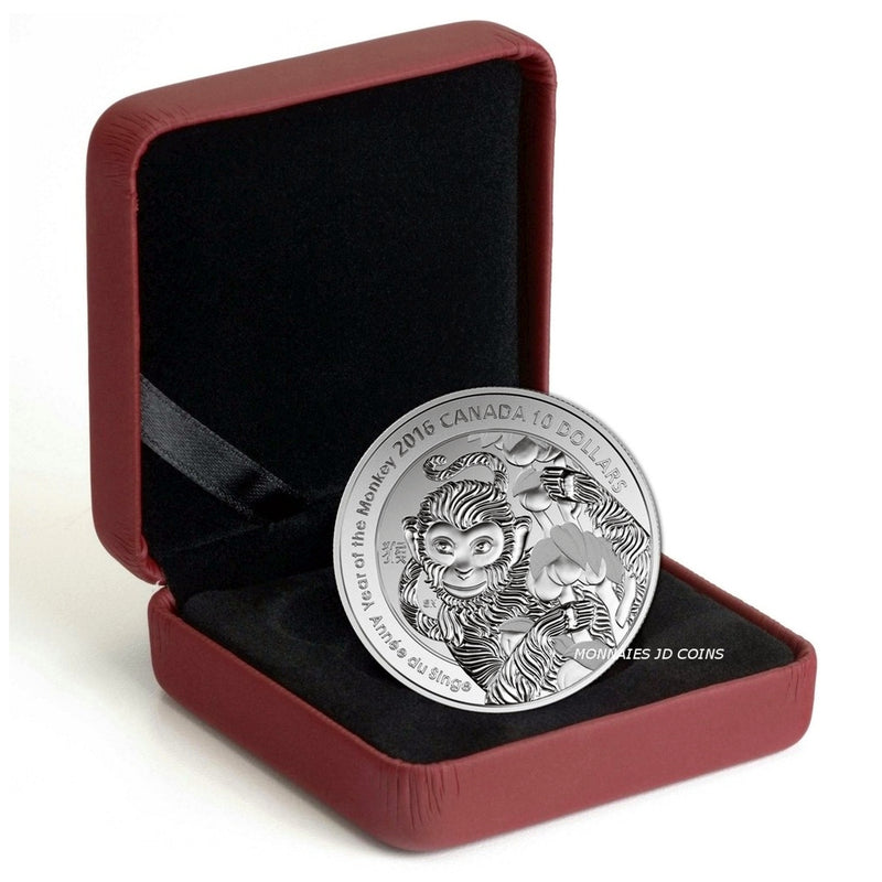 2016 Canada $10 Year of the Monkey Fine Silver (No Tax)