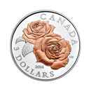 2016 Canada $3 Queen Elizabeth Rose Fine Silver (No Tax)