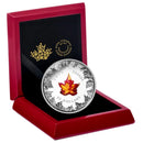 2016 Canada $50 Autumn Radiance With Murano Maple Leaf 5 OZ Silver