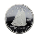 2016 Canada 10 Cents Silver Proof (No Tax)