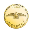 2017/ 1967 Canada 1 cent 99.99% Fine Silver  Dove Colville Design  From Proof Set