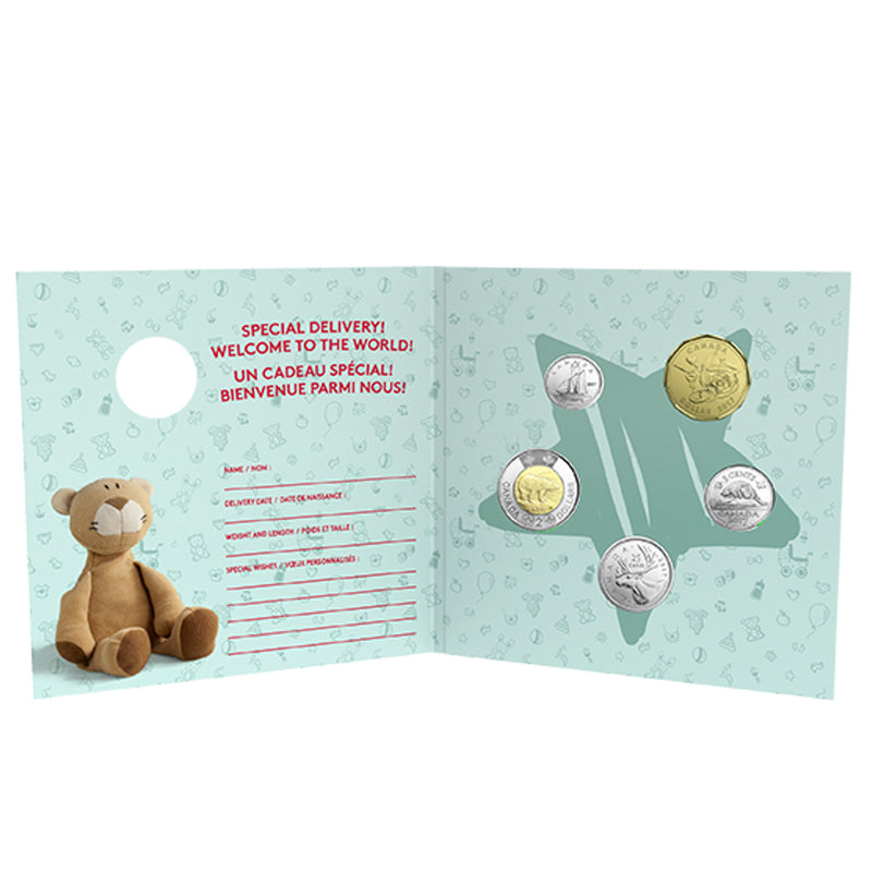 2017 Canada Baby Gift Set With Special Loon Dollar