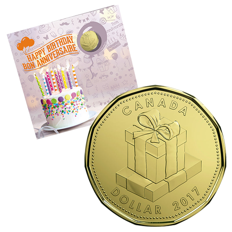 2017 Canada Happy Birthday Gift Set With Struck Gift Loon