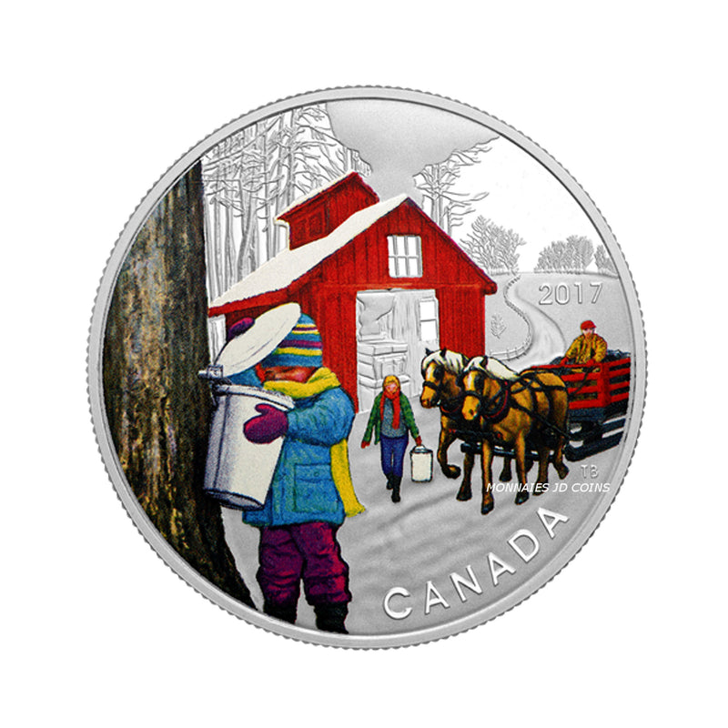 2017 Canada $10 Iconic Canada The Sugar Shack Fine Silver (No Tax)