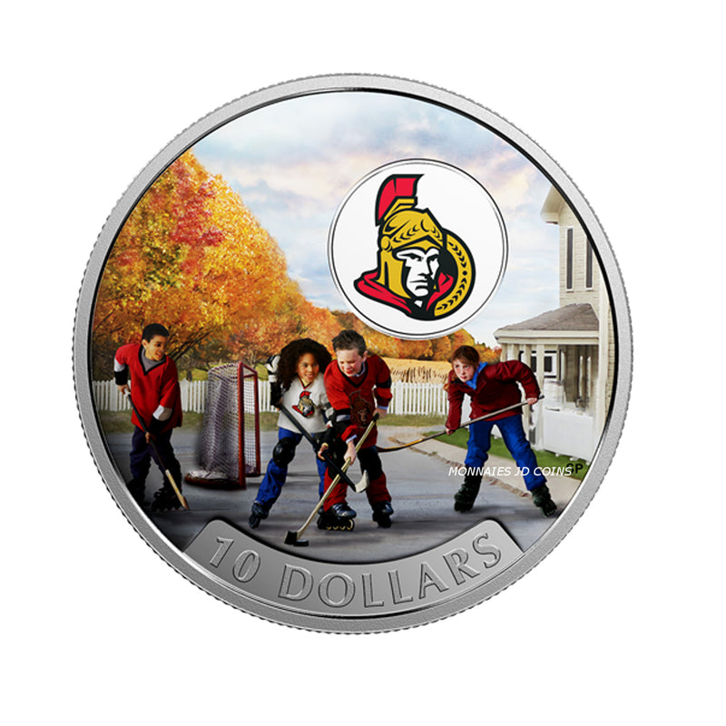 2017 Canada $10 Passion To Play Ottawa Senators Fine Silver (No Tax)