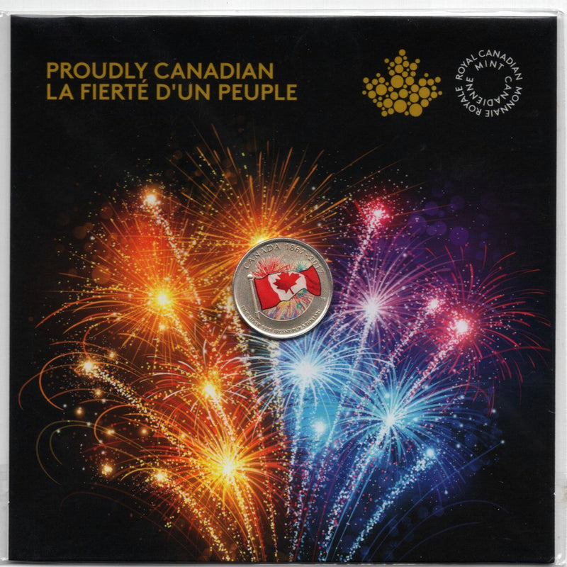 2017 Canada $5 Proudly Canadian Glow-in-the-Dark Fine Silver (No Tax)