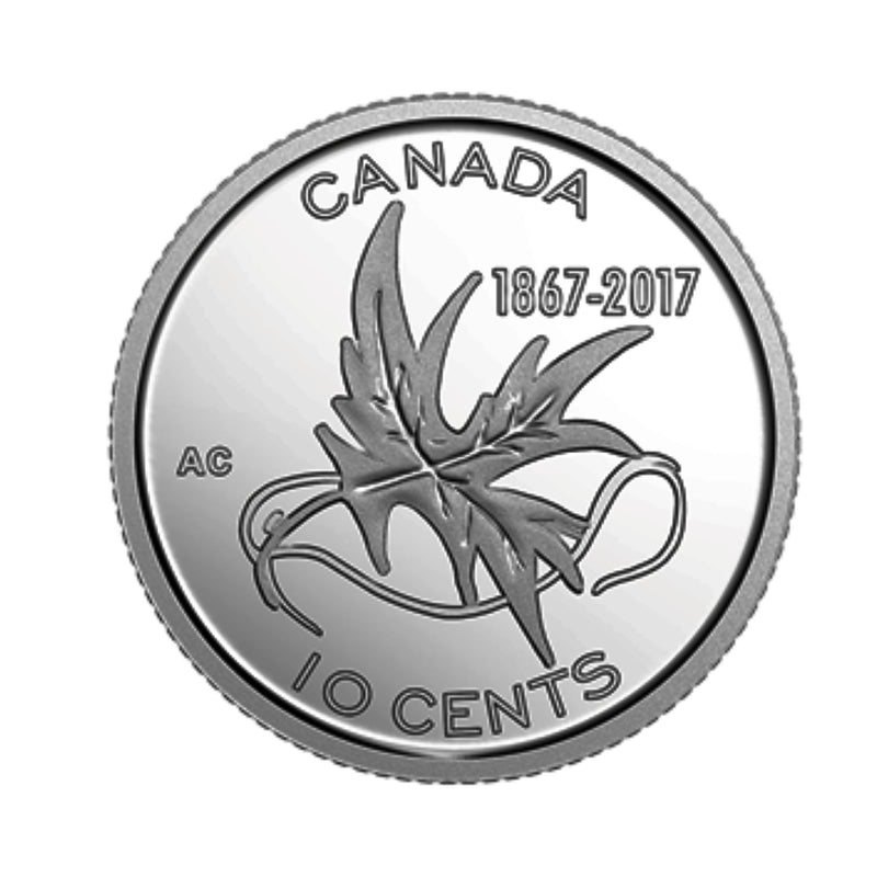 2017 Wings Of Peace Canada 10 Cents Non Silver Proof