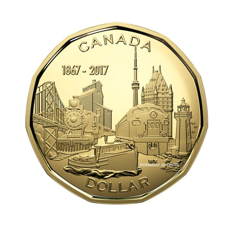 2017 Canada Connecting A Nation Loon Fine Silver Proof Gold Plated Coin