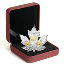 2017 Canada $20 Gilded Silver Maple Leaf Shaped Fine Silver (No Tax)