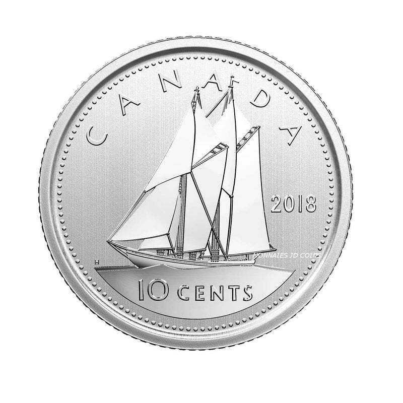 2018 Canada 10 Cent Specimen