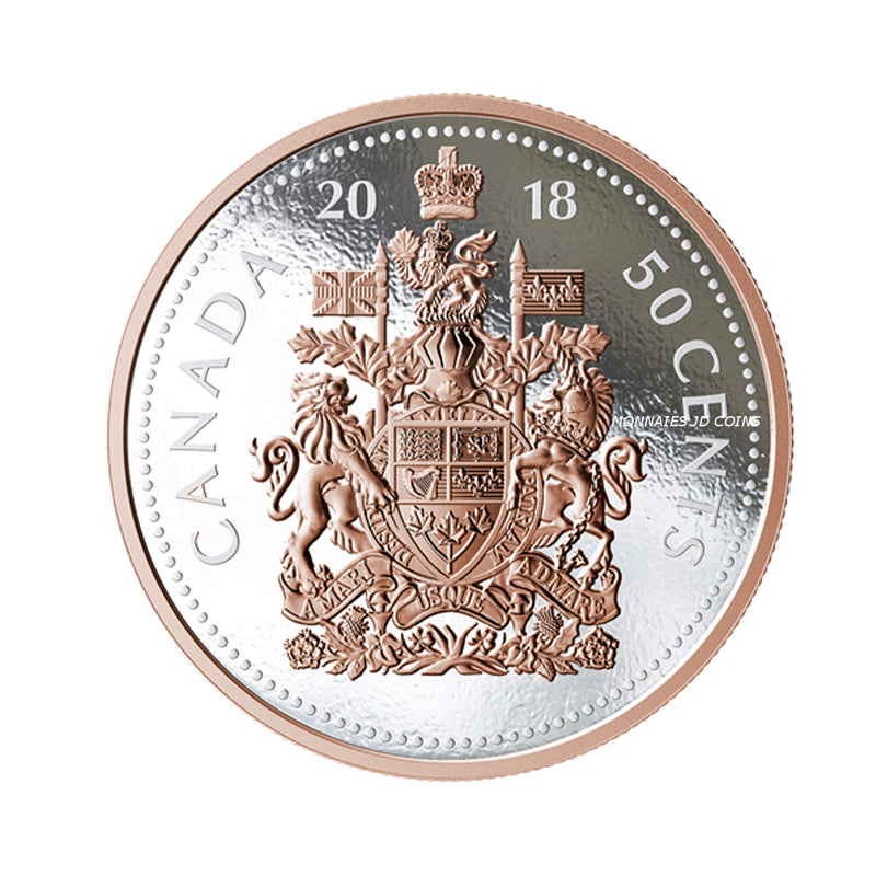 2018 Canada Big Coin 50 Cents Series 5oz Fine Silver Coin