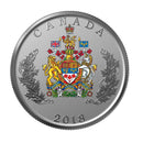 2018 Canada Coat of Arms Emblems Of Canada $5 1/2oz Fine Silver Coin