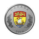 2018 Canada New Brunswick Emblems Of Canada 25 Cent Fine Silver Coin