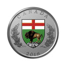 2018 Canada Manitoba Emblems Of Canada 25 Cent Fine Silver Coin