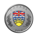 2018 Canada British Columbia Emblems Of Canada 25 Cent Fine Silver Coin