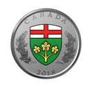 2018 Canada Ontario Emblems Of Canada 25 Cent Fine Silver Coin
