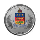 2018 Canada Quebec Emblems Of Canada 25 Cent Fine Silver Coin