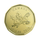 2018 Canada Christmas Loon Holly And Candy Canes Brillant Uncirculated