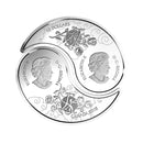 2018 Canada $10 Black And White Yin And Yang Fine Silver (No Tax)