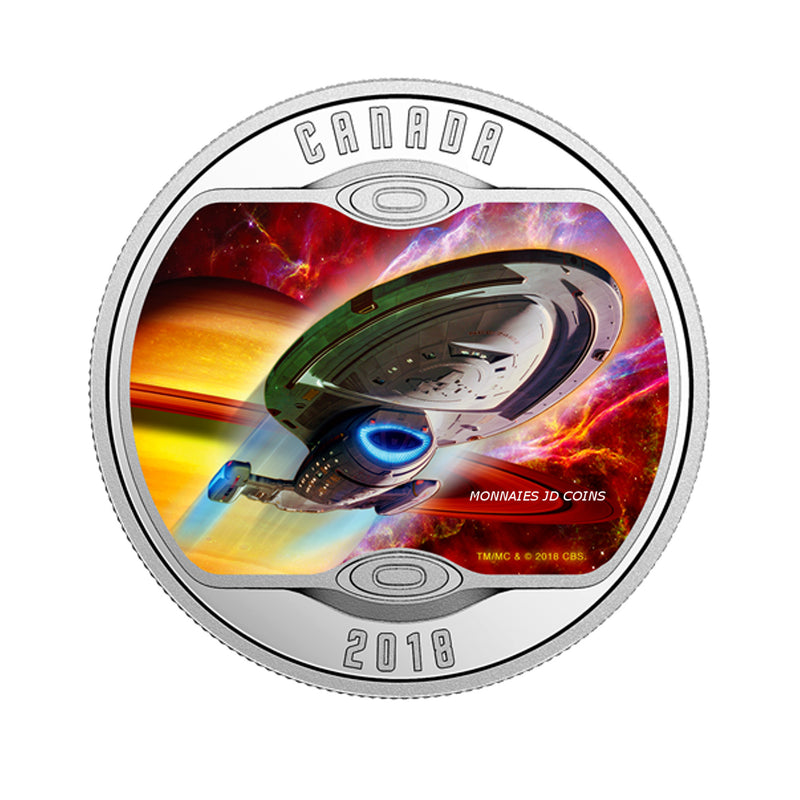 2018 Canada $10 Star Trek Starships U.S.S. Voyager Fine Silver (No Tax)