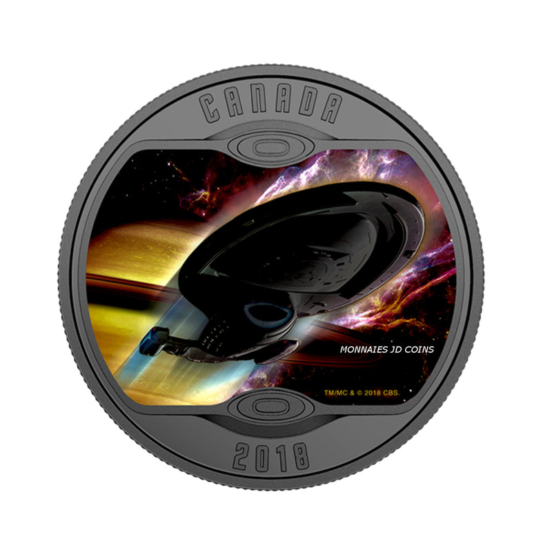 2018 Canada $10 Star Trek Starships U.S.S. Voyager Fine Silver (No Tax)