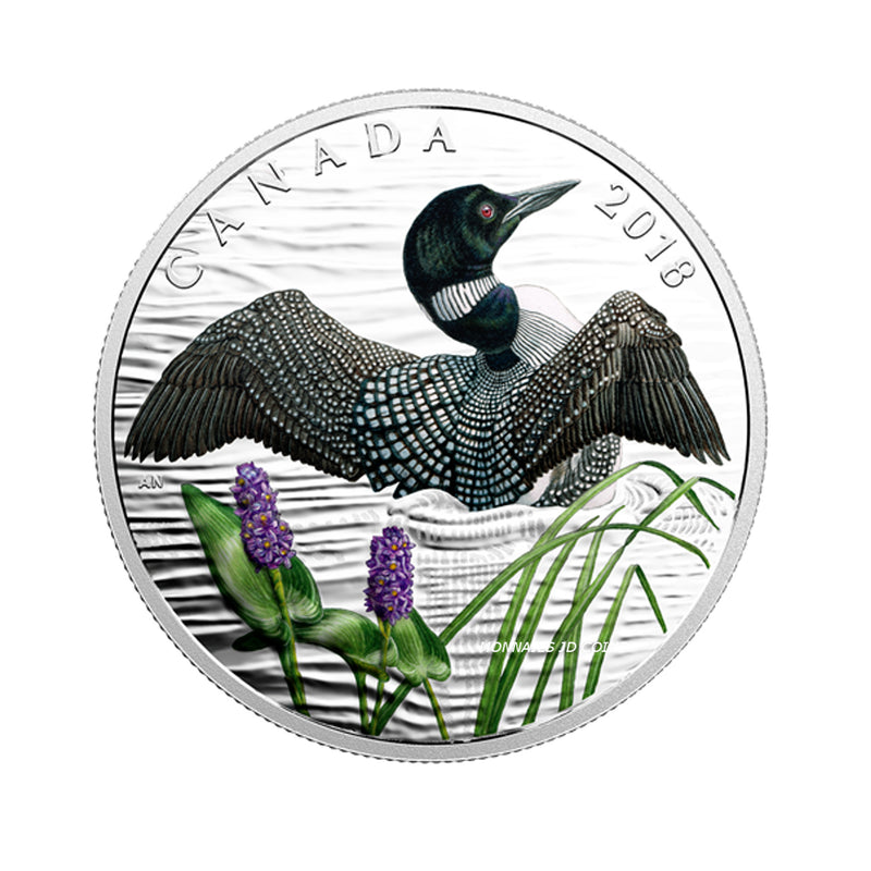 2018 Canada $10 The Common Loon Fine Silver (No Tax)