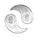 2018 Canada $10 Yin And Yang Tiger And Dragon Fine Silver (No Tax)