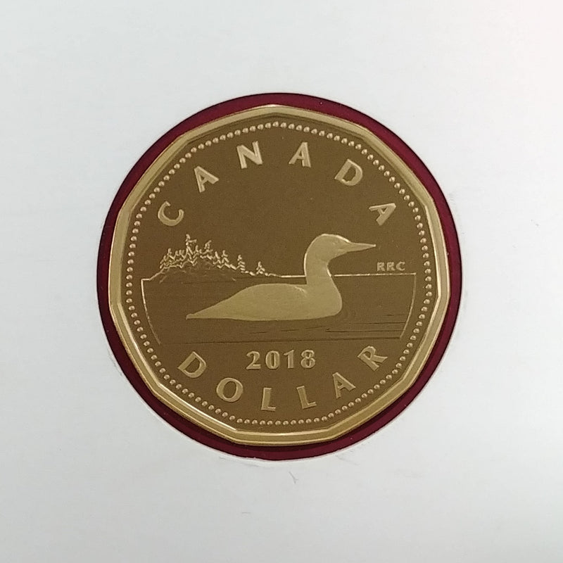 2018 Canada Loon Fine Silver Proof Gold Plated Coin