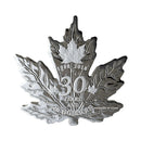 2018 Canada $20 30th Anniversary of the Silver Maple Leaf Shaped Pure Silver